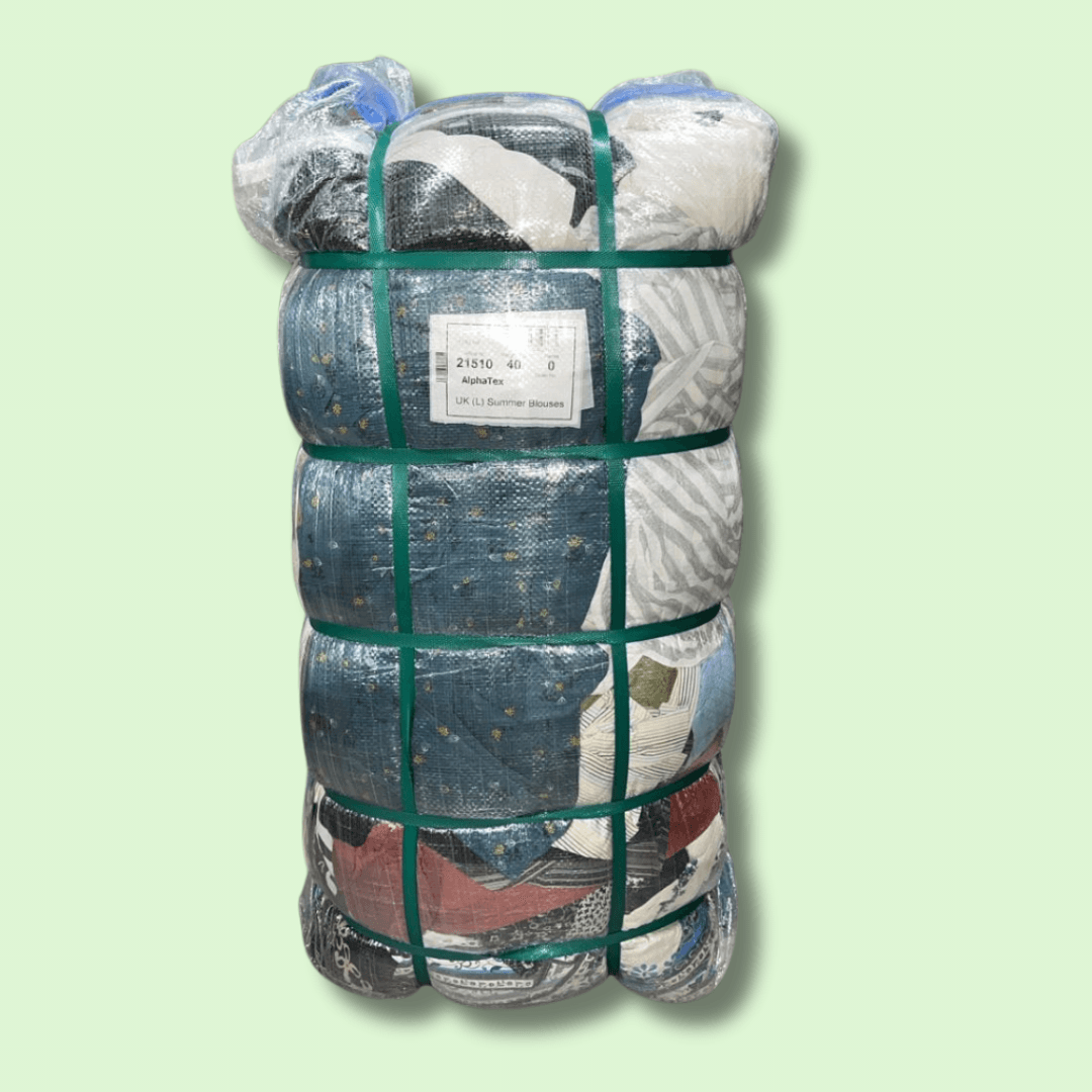 Fardo Blusas Manga Larga, Corta y 3/4 40kg (Cód. 21510) – Calidad Europea Mixta